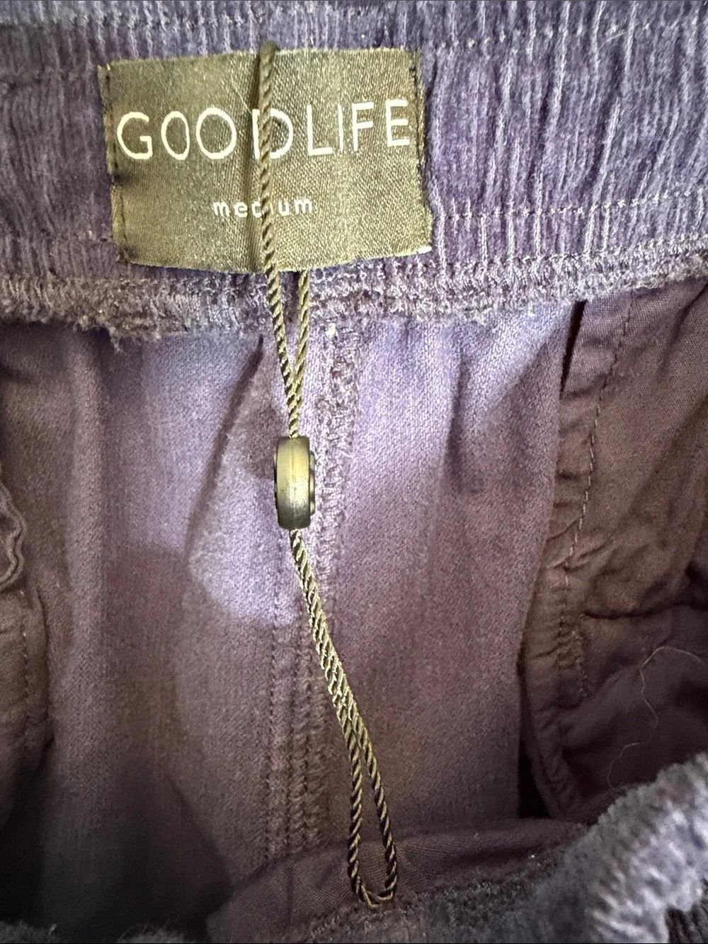 Goodlife Clothing Men’s Stretch Corduroy Volley Shorts Navy Blue Size M